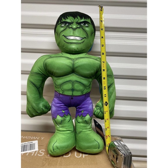 THANOS & HULK 2in1 Marvel Half Ems 18" Tall /Double Sided Plush Toy New W/Tags - Picture 4 of 6